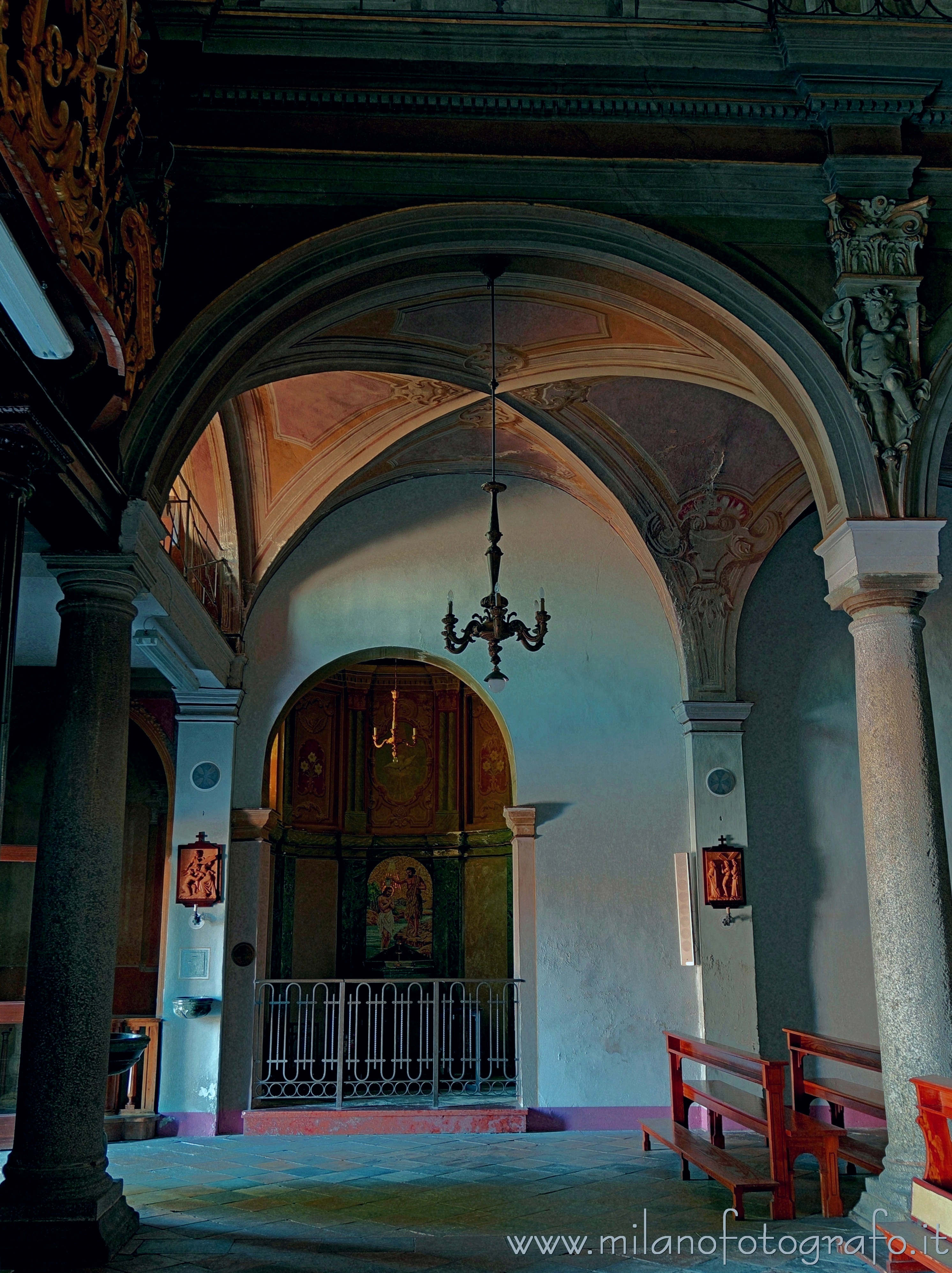 Candelo (Biella, Italy) - Baptistery and first spans of the Church of San Pietro